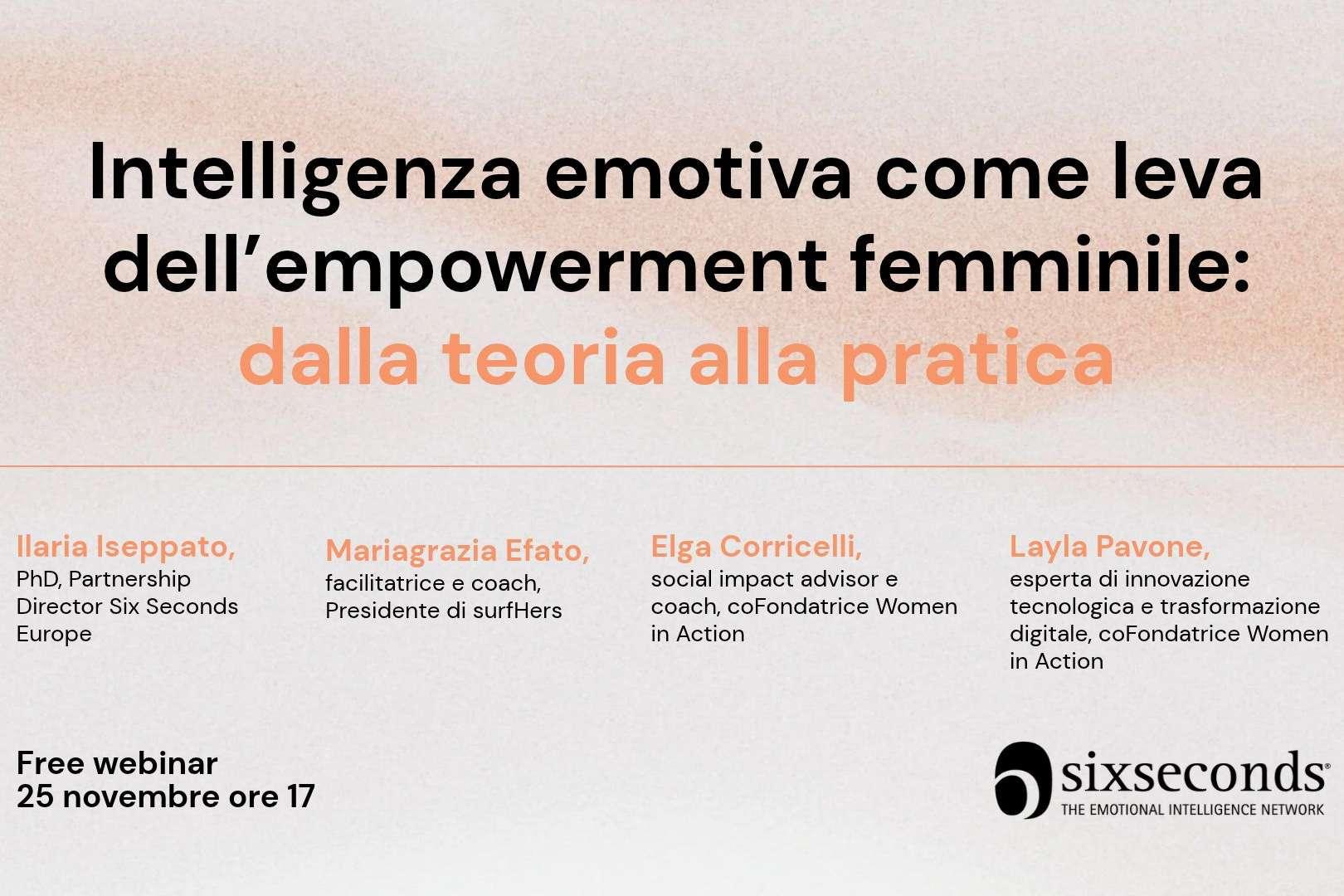 Intelligenza emotiva come leva dell’empowerment femminile: dalla teoria alla pratica